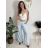 Elegant trousers with belt for women (S/M/L ONE SIZE) ITALIAN FASHION IM425057