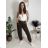 Women's Elegant Oversize Long Sweatpants (S/M/L ONE SIZE) ITALIAN FASHION IMD23634