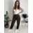 Women's Elegant Oversize Long Sweatpants (S/M/L ONE SIZE) ITALIAN FASHION IMD23634