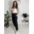 Women's Elegant Oversize Long Sweatpants (S/M/L ONE SIZE) ITALIAN FASHION IMD23634