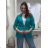 Women's long sleeve jacket (S/M ONE SIZE) ITALIAN FASHION IMPDY23MDUE991838  green pea