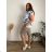 Women's Oversized Knitted Long Sleeve Sweater (S/M ONE SIZE) ITALIAN FASHION IMSN2416125 44/46/48 white