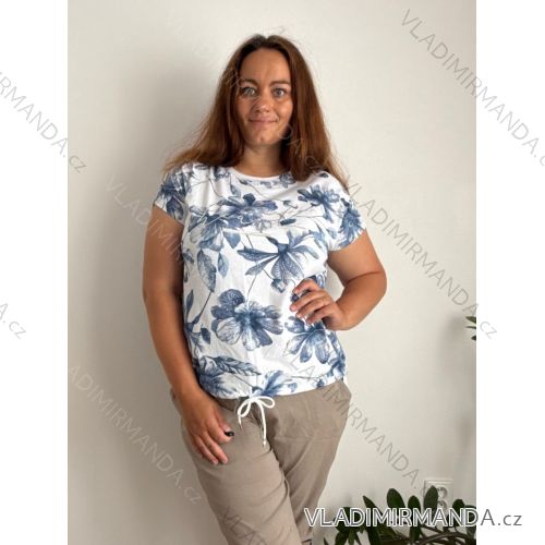 Women's Oversized Knitted Long Sleeve Sweater (S/M ONE SIZE) ITALIAN FASHION IMSN2416125 44/46/48 white