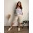 Linen Shirt Dress Short Sleeve Women's (S / M ONE SIZE) ITALIAN FASHION IM722110