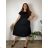 Summer dress oval short sleeve women's oversized (50/52/54 ONE SIZE) ITALIAN FASHION IM425011