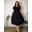Summer dress oval short sleeve women's oversized (50/52/54 ONE SIZE) ITALIAN FASHION IM425011