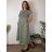 Summer dress oval short sleeve women's oversized (50/52/54 ONE SIZE) ITALIAN FASHION IM425011