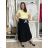 Elegant trousers with belt for women (S/M/L ONE SIZE) ITALIAN FASHION IM425057 S / M / L black