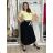 Elegant trousers with belt for women (S/M/L ONE SIZE) ITALIAN FASHION IM425057 S / M / L black