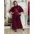 Elegant trousers with belt for women (S/M/L ONE SIZE) ITALIAN FASHION IM425057 S / M / L wine