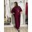 Elegant trousers with belt for women (S/M/L ONE SIZE) ITALIAN FASHION IM425057 S / M / L wine