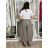 Women's Oversized Knitted Long Sleeve Sweater (S/M ONE SIZE) ITALIAN FASHION IMSN2416125 S / M / L Brown