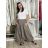 Women's Oversized Knitted Long Sleeve Sweater (S/M ONE SIZE) ITALIAN FASHION IMSN2416125 S / M / L Brown