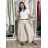 Women's Oversized Knitted Long Sleeve Sweater (S/M ONE SIZE) ITALIAN FASHION IMSN2416125 S / M / L beige