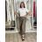 Women's Oversized Knitted Long Sleeve Sweater (S/M ONE SIZE) ITALIAN FASHION IMSN2416125 S / M / L Brown