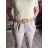 Women's summer stretch shorts (S/M/L) ITALIAN FASHION IMS24006 M/L/XL beige