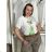 T-shirt short sleeve women (UNI S-M) ITALIAN FASHION IMM20330 M/L/XL white