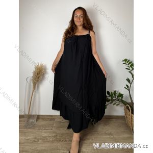 Summer dress oval short sleeve women's oversized (50/52/54 ONE SIZE) ITALIAN FASHION IM425011
