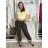 Elegant trousers with belt for women (S/M/L ONE SIZE) ITALIAN FASHION IM425057