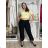 Elegant trousers with belt for women (S/M/L ONE SIZE) ITALIAN FASHION IM425057