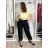 Elegant trousers with belt for women (S/M/L ONE SIZE) ITALIAN FASHION IM425057