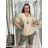 Classic short sleeve dress women (uni s-l) ITALIAN MODA IMC20206  beige