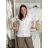 Women's elegant party long sleeve dress (S/M ONE SIZE) ITALIAN FASHION IM322282 S / M / L white