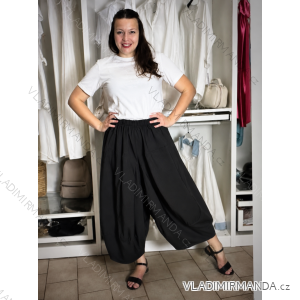 Summer dress oval short sleeve women's oversized (50/52/54 ONE SIZE) ITALIAN FASHION IM425011