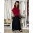 Women's Oversized Knitted Long Sleeve Sweater (S/M ONE SIZE) ITALIAN FASHION IMSN2416125 S / M / L black