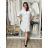 Women's Oversized Knitted Long Sleeve Sweater (S/M ONE SIZE) ITALIAN FASHION IMSN2416125 S / M / L white