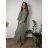 Women's Oversized Knitted Long Sleeve Sweater (S/M ONE SIZE) ITALIAN FASHION IMSN2416125  beige