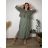 Women's Oversized Knitted Long Sleeve Sweater (S/M ONE SIZE) ITALIAN FASHION IMSN2416125  beige