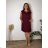 Women's Elegant Belt Long Sleeve Dress (S/M ONE SIZE) ITALIAN FASHION IMM23UN6139