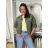 Women's Long Sleeve Jacket (S/M ONE SIZE) ITALIAN FASHION IMWB232761 S / M / L white