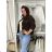 Women's Long Sleeve Jacket (S/M ONE SIZE) ITALIAN FASHION IMWB232761 S / M / L white