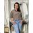 Women's Long Sleeve Jacket (S/M ONE SIZE) ITALIAN FASHION IMWB232761 S / M / L white