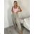 Elegant trousers with belt for women (S/M/L ONE SIZE) ITALIAN FASHION IM425057