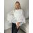 Short Sleeve Shirt Dress women (uni L-2XL) ITALIAN MODA IMS20002 S / M / L white