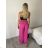Women's Summer Long Pants (S/M/L/XL ONE SIZE) ITALIAN FASHION IMD24004/DR