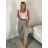 Elegant trousers with belt for women (S/M/L ONE SIZE) ITALIAN FASHION IM425057