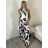 Women's summer tunic set long sleeve and skirt long polka dot (uni s / m) ITALIAN FASHION IMM20118