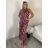 Women's summer tunic set long sleeve and skirt long polka dot (uni s / m) ITALIAN FASHION IMM20118