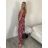 Women's summer tunic set long sleeve and skirt long polka dot (uni s / m) ITALIAN FASHION IMM20118