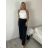 Women's Elegant Belt Long Sleeve Dress (S/M ONE SIZE) ITALIAN FASHION IMM23UN6139