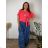 Tunic with pendant short sleeve women's oversized (54/56/58 ONE SIZE) ITALIAN FASHION IM425031