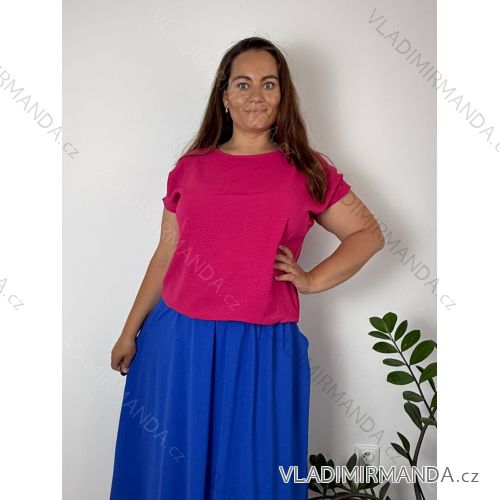 Tunic with pendant short sleeve women's plus size (3XL/4XL ONE SIZE) ITALIAN FASHION IMC23020