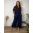 Summer dress oval short sleeve women's oversized (50/52/54 ONE SIZE) ITALIAN FASHION IM425011
