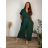 Summer dress oval short sleeve women's oversized (50/52/54 ONE SIZE) ITALIAN FASHION IM425011