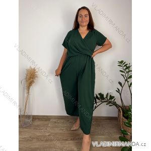 Summer dress oval short sleeve women's oversized (50/52/54 ONE SIZE) ITALIAN FASHION IM425011