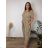 Summer dress oval short sleeve women's oversized (50/52/54 ONE SIZE) ITALIAN FASHION IM425011